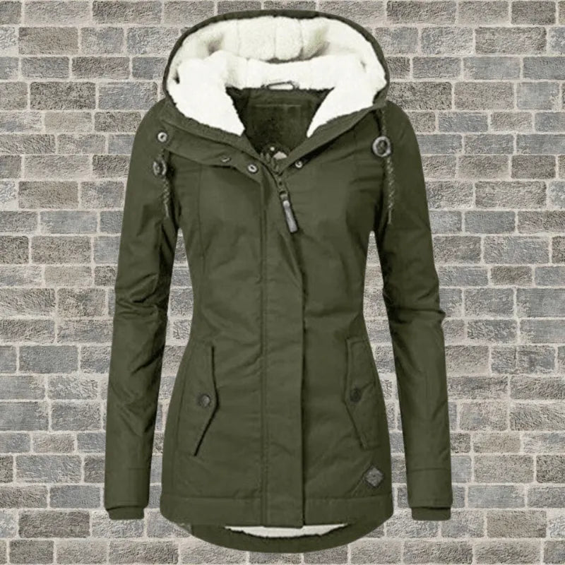Miss | Blazer Dames Winter Gevoerd met Capuchon - Polyester - Miss Madera MIS-5GD9OC