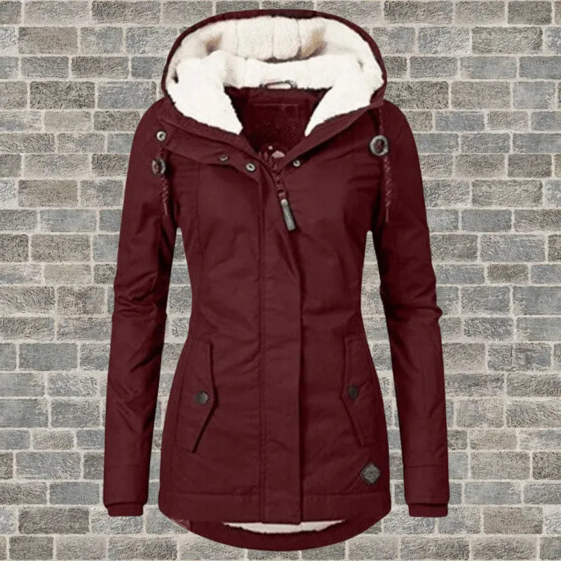 Miss | Blazer Dames Winter Gevoerd met Capuchon - Polyester - Miss Madera MIS-AVDIJ2
