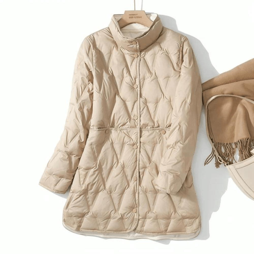 Miss | Blazer Dames Winter Midi Loose Fit - Nylon - Miss Madera MIS-LNHX5U
