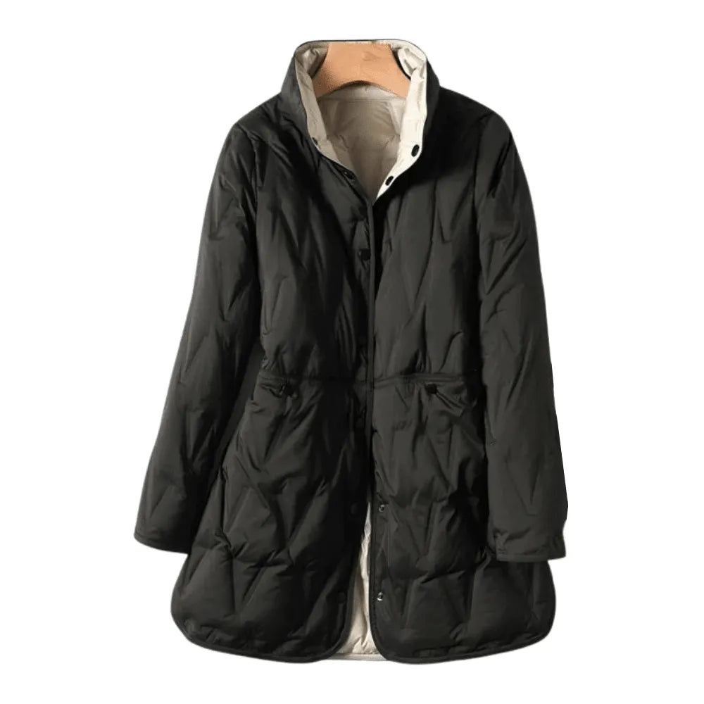 Miss | Blazer Dames Winter Midi Loose Fit - Nylon - Miss Madera MIS-JL73W5