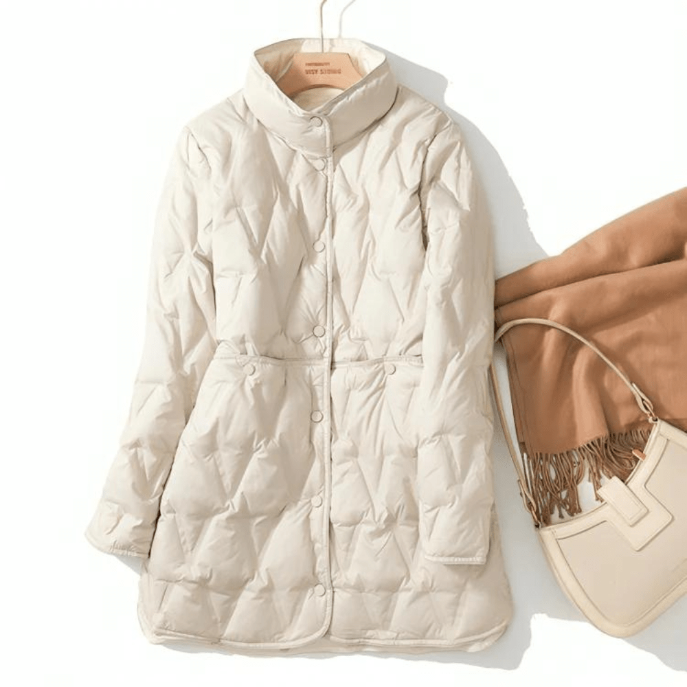 Miss | Blazer Dames Winter Midi Loose Fit - Nylon - Miss Madera MIS-WNKSNX