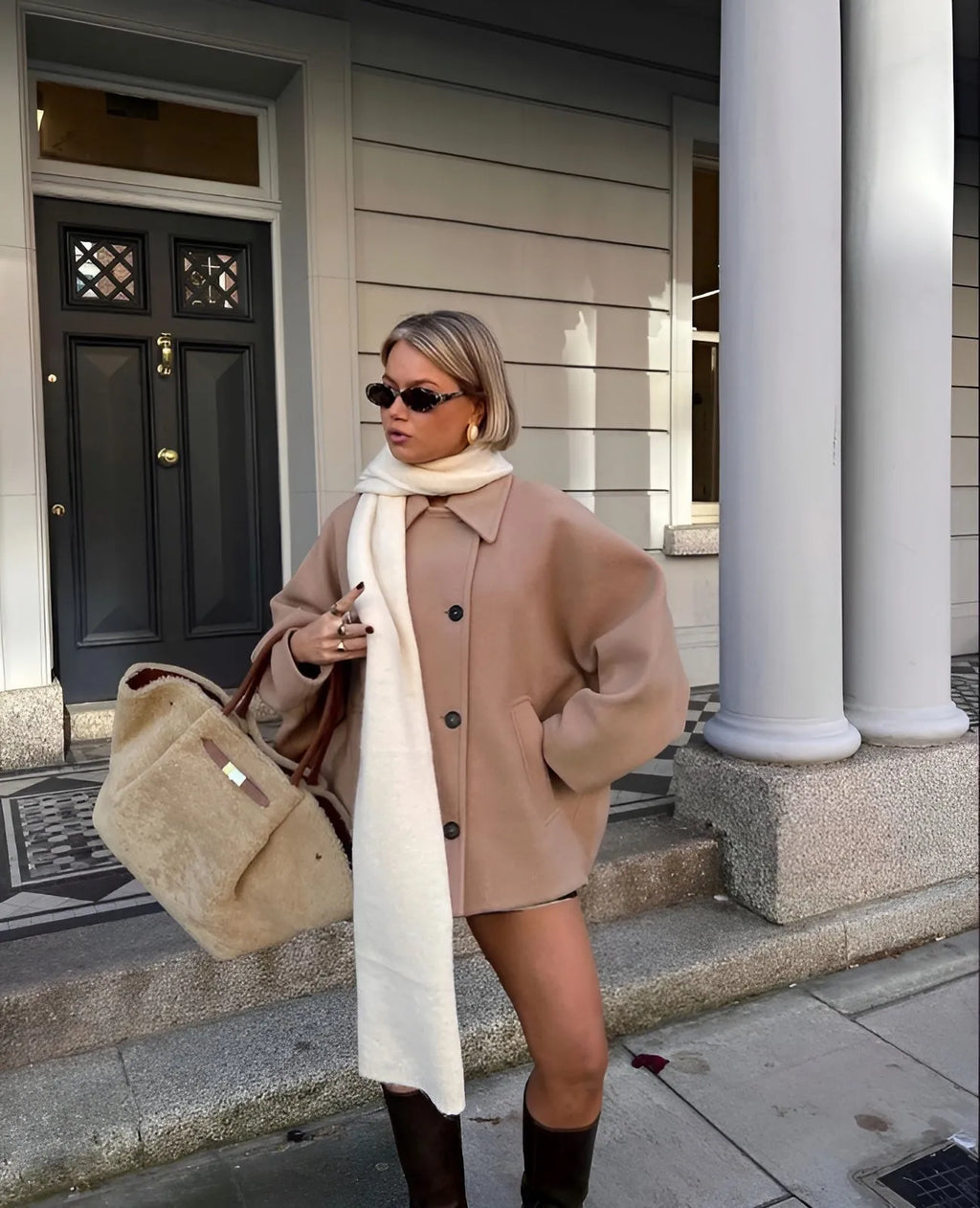 Miss | Blazer Dames Winter Oversize - Wol - Miss Madera MIS-BXJGY1