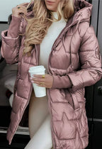 Miss | Blazer Dames Winter Slightly Fitted Mid-Thigh - Katoenblend - Miss Madera MIS-BN9SAT