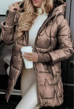 Miss | Blazer Dames Winter Slightly Fitted Mid-Thigh - Katoenblend - Miss Madera MIS-V1HPO0