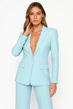 Miss | Blazer en Broek Set Dames Regular Fit - Polyester - Miss Madera