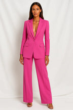 Miss | Blazer en Broek Set Dames Regular Fit - Polyester - Miss Madera