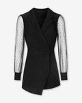 Miss | Blazerjurk Dames Casual Mini - Blend met metallic draden - Miss Madera