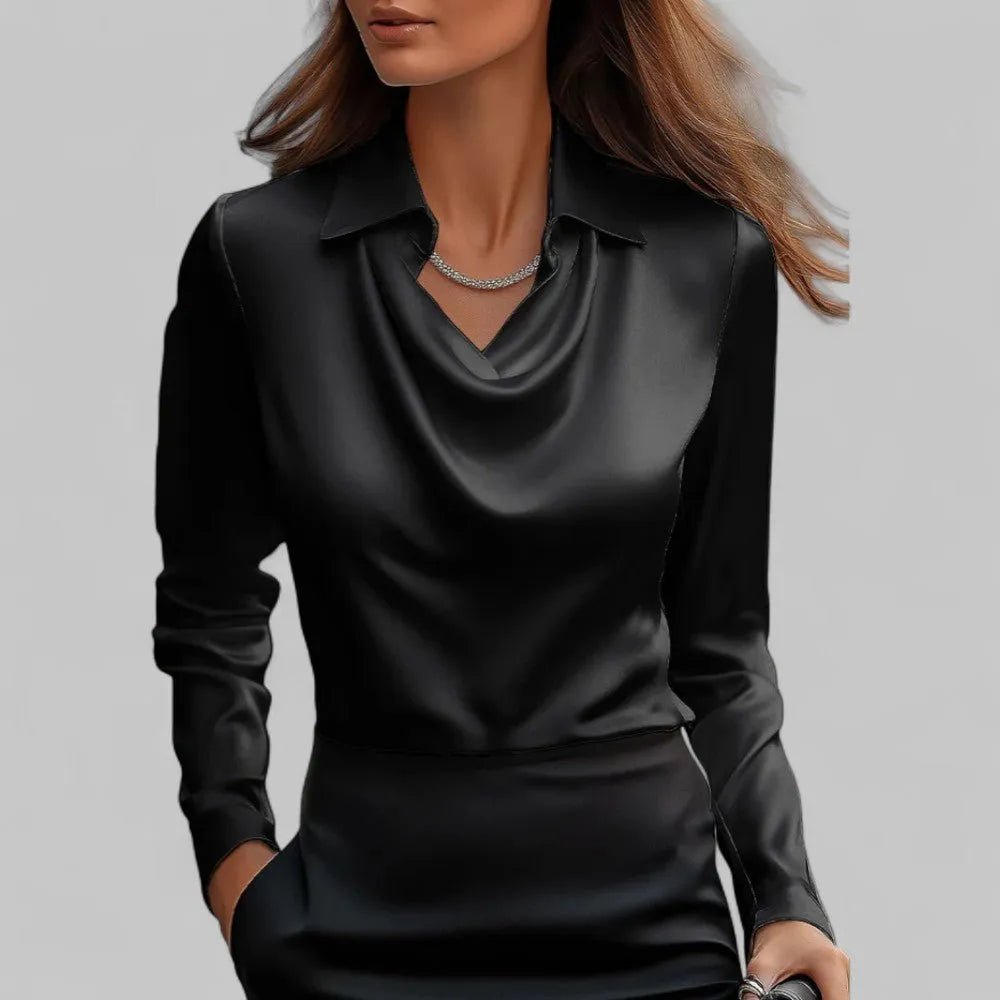 Miss | Blouse Dames Casual Elegant - Hoogwaardig satijn - Miss Madera