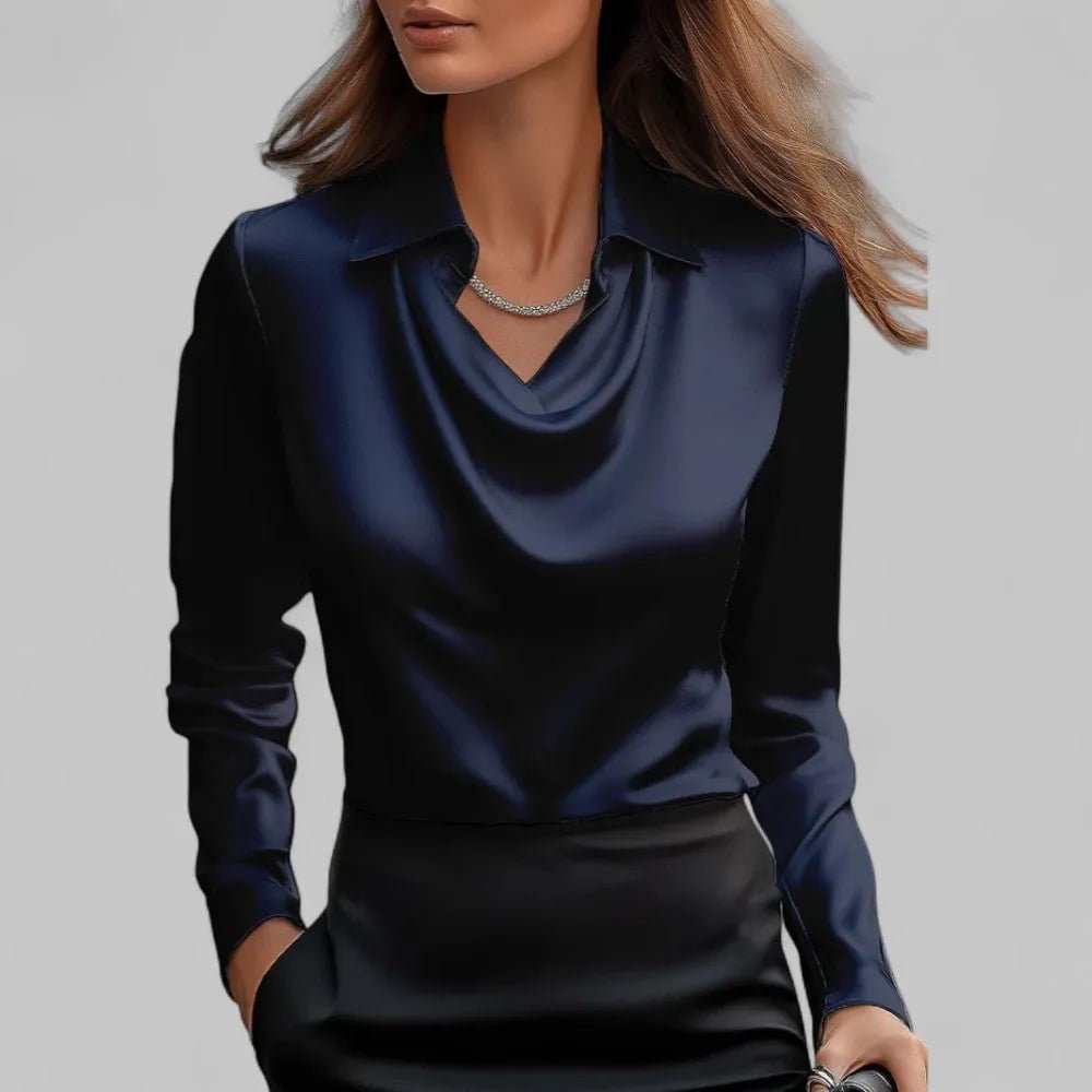 Miss | Blouse Dames Casual Elegant - Hoogwaardig satijn - Miss Madera