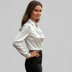 Miss | Blouse Dames Casual Elegant - Hoogwaardig satijn - Miss Madera