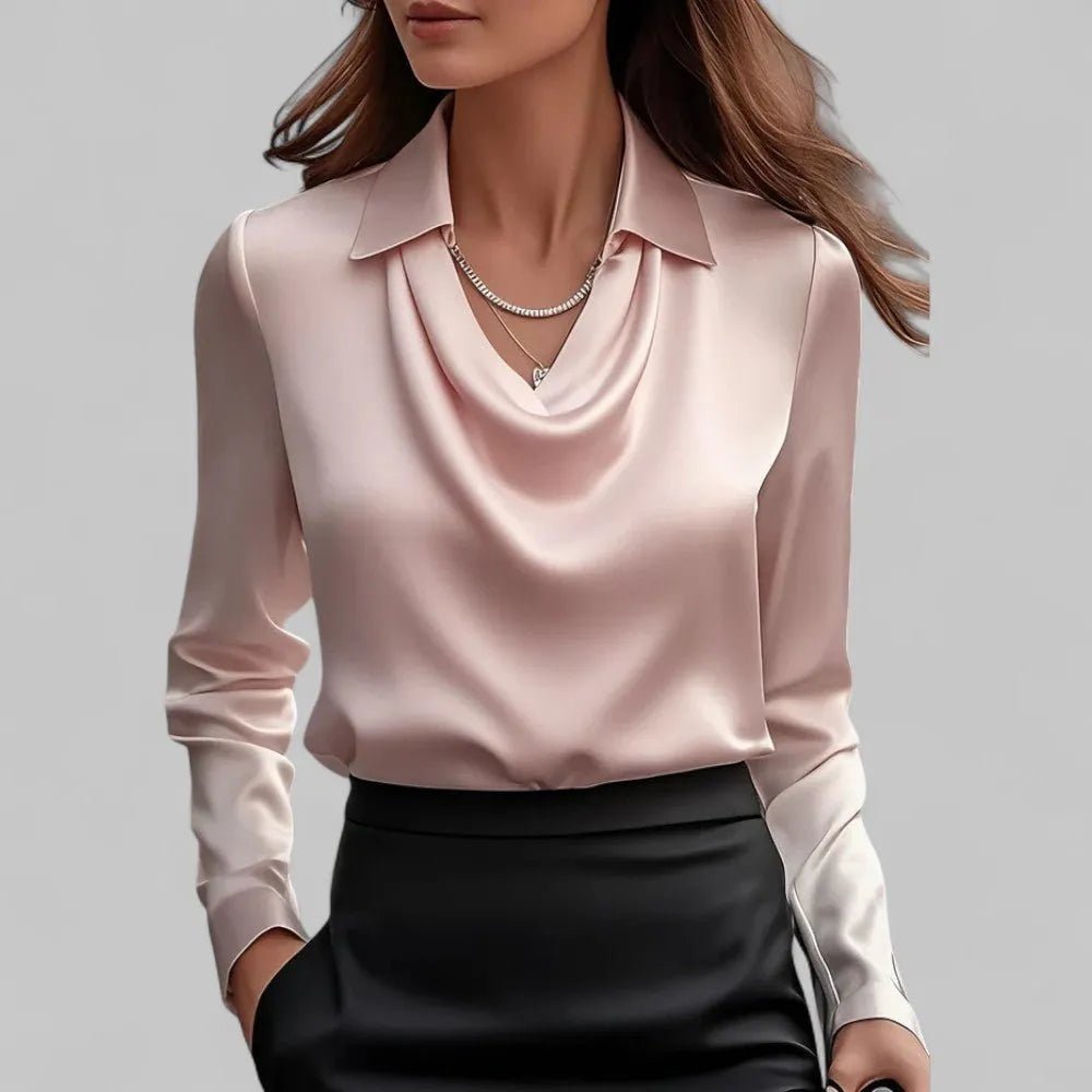 Miss | Blouse Dames Casual Elegant - Hoogwaardig satijn - Miss Madera