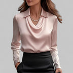 Miss | Blouse Dames Casual Elegant - Hoogwaardig satijn - Miss Madera