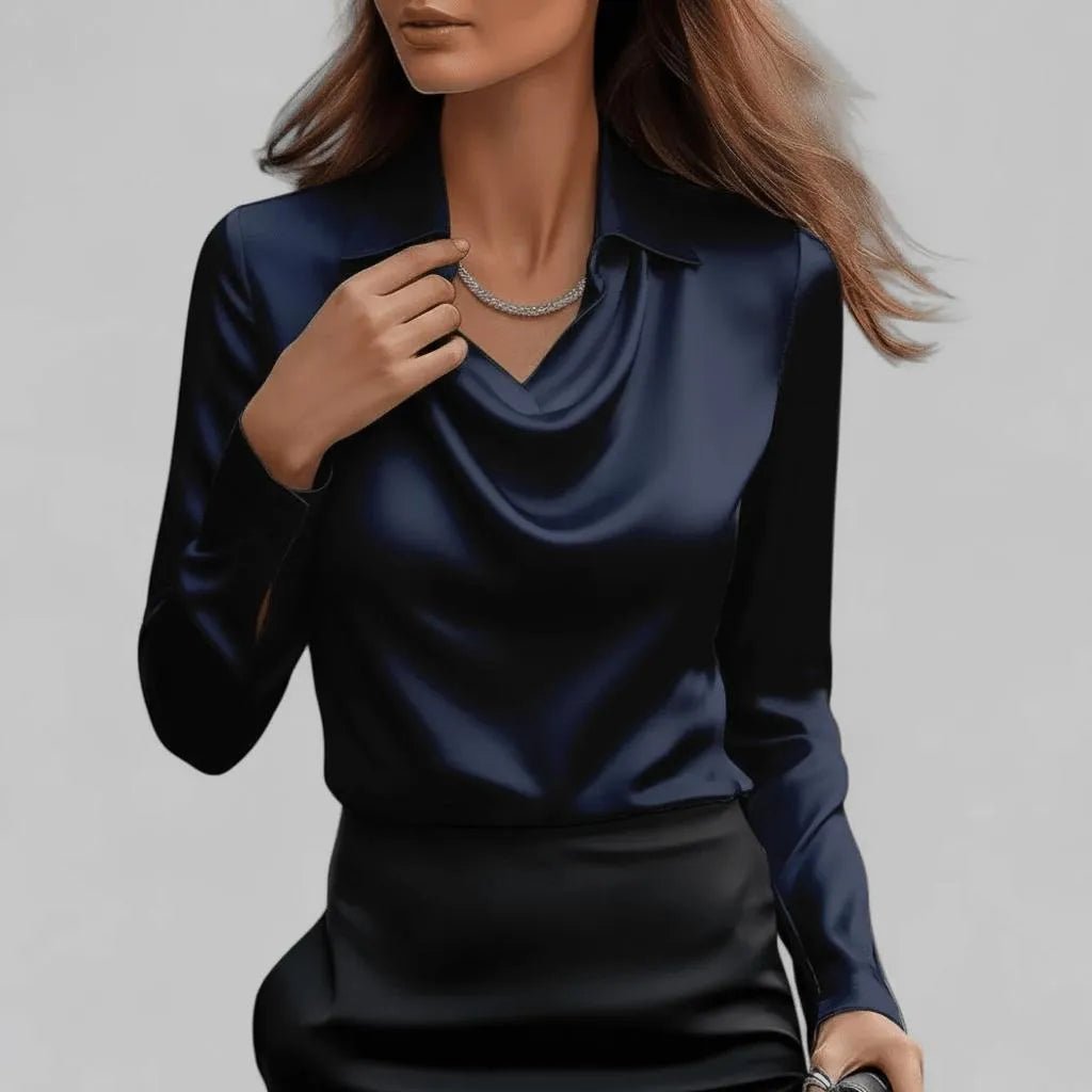 Miss | Blouse Dames Casual Elegant - Hoogwaardig satijn - Miss Madera