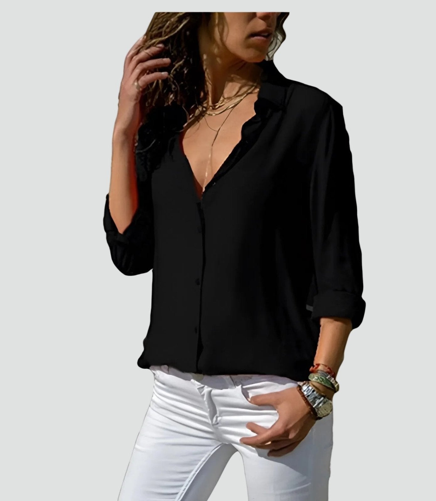Miss | Blouse Dames Casual - Katoen - Miss Madera MIS-3F442B