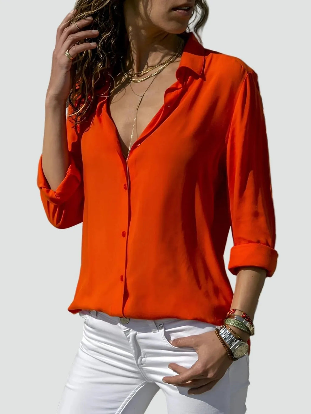 Miss | Blouse Dames Casual - Katoen - Miss Madera MIS-52BA31