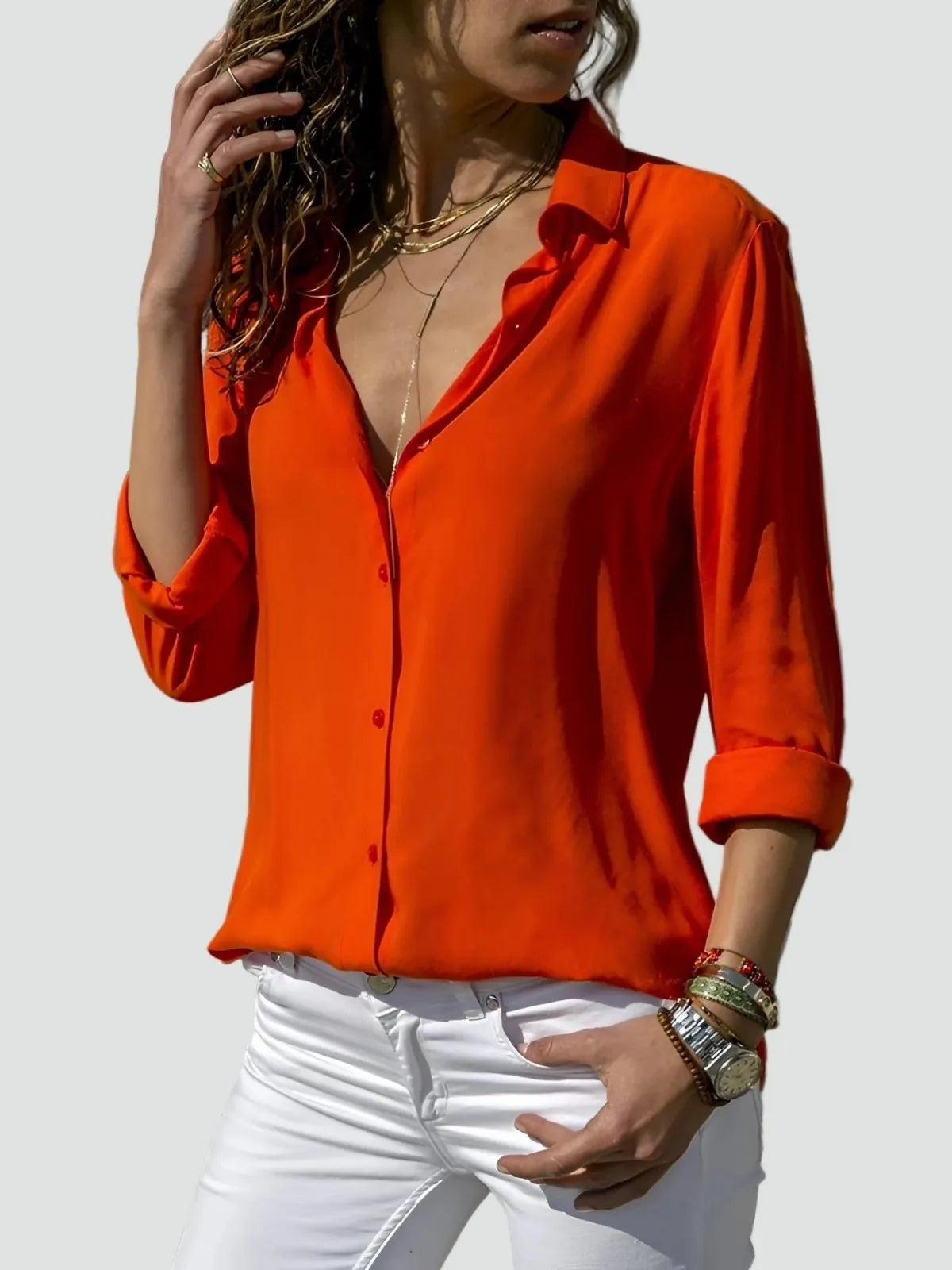 Miss | Blouse Dames Casual - Katoen - Miss Madera MIS-52BA31