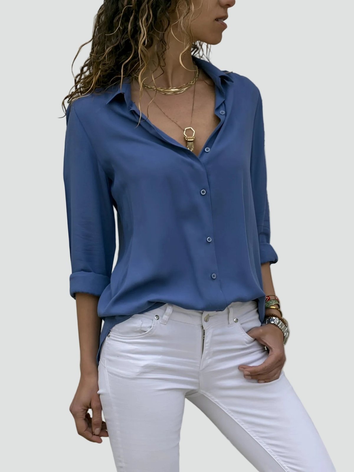 Miss | Blouse Dames Casual - Katoen - Miss Madera MIS-34BD99