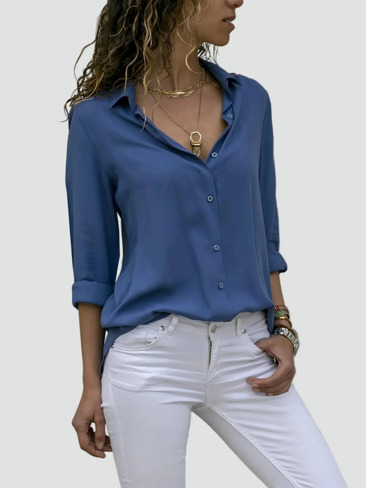 Miss | Blouse Dames Casual - Katoen - Miss Madera MIS-34BD99