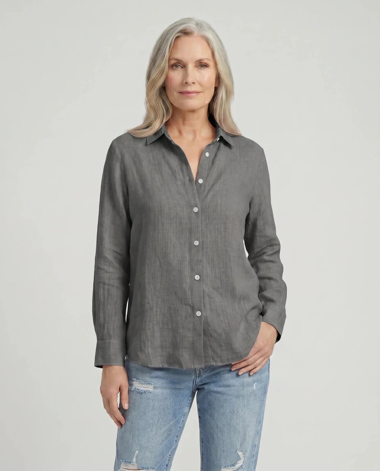 Miss | Blouse Dames Casual Relaxed Fit - Katoen - Miss Madera MIS-1I7LN2
