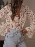 Miss | Blouse Dames Elegant Lange Mouw - Kanten - Miss Madera