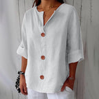 Miss | Blouse Dames Elk Seizoen - Puur Linnen - Miss Madera MIS-DCCC8F
