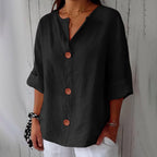 Miss | Blouse Dames Elk Seizoen - Puur Linnen - Miss Madera MIS-CA095F