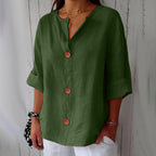 Miss | Blouse Dames Elk Seizoen - Puur Linnen - Miss Madera MIS-F7DAF7