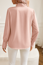 Miss | Blouse Dames Getailleerd Lange Mouwen Strik - Satijn - Miss Madera MIS-C6ACB1