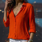 Miss | Blouse Dames Klassiek Losvallend Lange Mouwen - Viscose - Miss Madera MIS-N03HOY