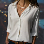 Miss | Blouse Dames Klassiek Losvallend Lange Mouwen - Viscose - Miss Madera MIS-N03HOY