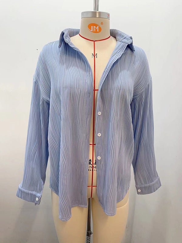 Miss | Blouse Dames Lange Mouwen Jacquard - Polyester - Miss Madera MIS-0DIWGH