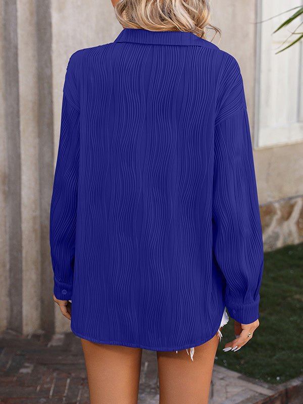 Miss | Blouse Dames Lange Mouwen Jacquard - Polyester - Miss Madera MIS-0DIWGH