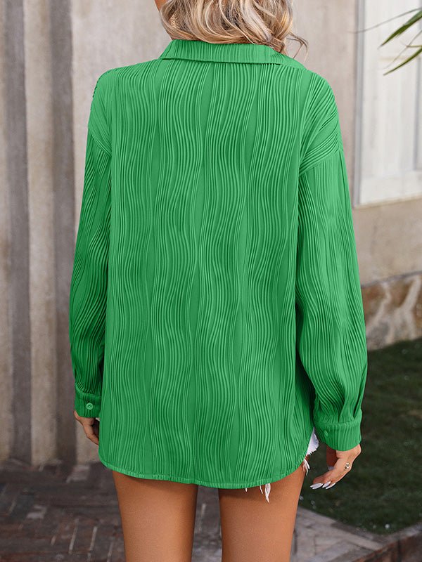 Miss | Blouse Dames Lange Mouwen Jacquard - Polyester - Miss Madera MIS-CSEG6G