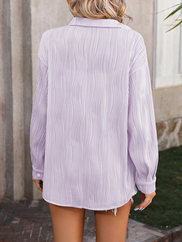 Miss | Blouse Dames Lange Mouwen Jacquard - Polyester - Miss Madera MIS-CN1ICB