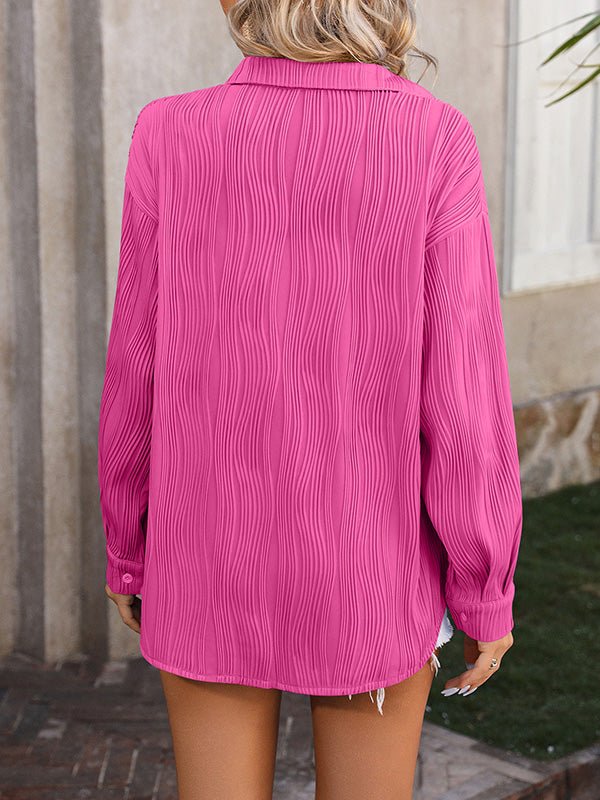 Miss | Blouse Dames Lange Mouwen Jacquard - Polyester - Miss Madera MIS-OMN3WX