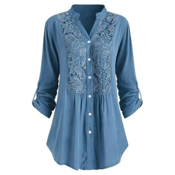 Miss | Blouse Dames Lente Zomer Tuniek Kant - Viscose - Miss Madera MIS-V8RJ7D