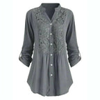 Miss | Blouse Dames Lente Zomer Tuniek Kant - Viscose - Miss Madera MIS-47BTLM