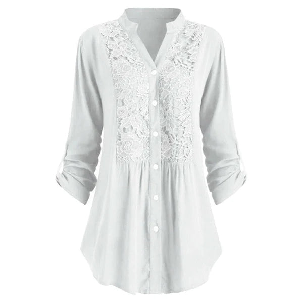 Miss | Blouse Dames Lente Zomer Tuniek Kant - Viscose - Miss Madera MIS-RYOFS3