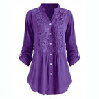 Miss | Blouse Dames Lente Zomer Tuniek Kant - Viscose - Miss Madera MIS-4XTHLR