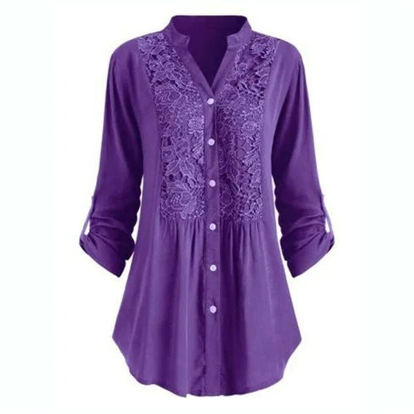 Miss | Blouse Dames Lente Zomer Tuniek Kant - Viscose - Miss Madera MIS-4XTHLR