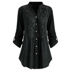 Miss | Blouse Dames Lente Zomer Tuniek Kant - Viscose - Miss Madera MIS-6TPGLV