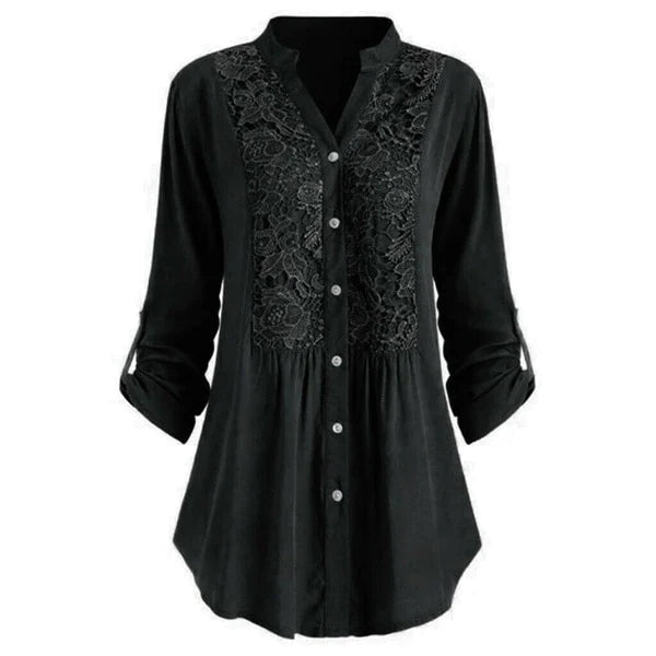 Miss | Blouse Dames Lente Zomer Tuniek Kant - Viscose - Miss Madera MIS-6TPGLV