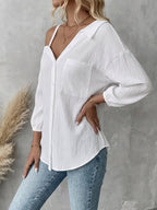 Miss | Blouse Dames Lente/Zomer Loose Fit - Katoen - Miss Madera MIS-VOSC3A