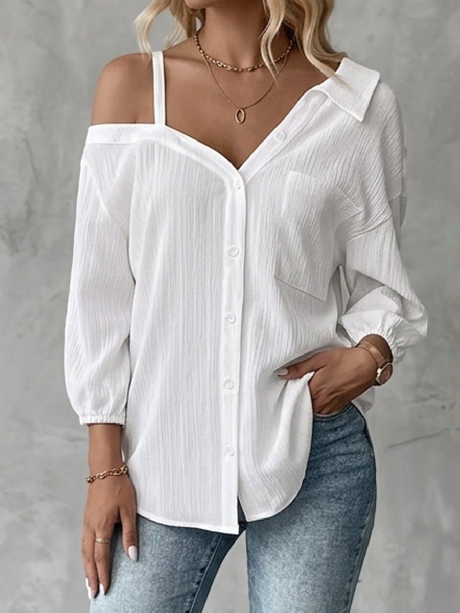 Miss | Blouse Dames Lente/Zomer Loose Fit - Katoen - Miss Madera MIS-7E36JI
