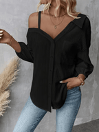 Miss | Blouse Dames Lente/Zomer Loose Fit - Katoen - Miss Madera MIS-VOSC3A
