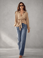 Miss | Blouse Dames Loose Fit Lange Mouwen - Katoenblend - Miss Madera MIS-JRRQNO