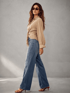 Miss | Blouse Dames Loose Fit Lange Mouwen - Katoenblend - Miss Madera MIS-JRRQNO