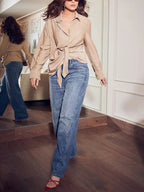 Miss | Blouse Dames Loose Fit Lange Mouwen - Katoenblend - Miss Madera MIS-JRRQNO