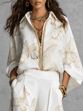 Miss | Blouse Dames Loose Fit Lange Mouwen - Katoenblend - Miss Madera MIS-AS5JB1