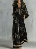 Miss | Blouse Dames Loose Fit Lange Mouwen - Katoenblend - Miss Madera MIS-FETML9